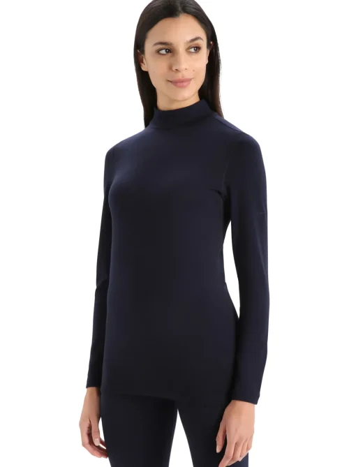 Damen Icebreaker Funktionswäsche & Base Layer^260 Tech Merino Rollkragenpullover Damen