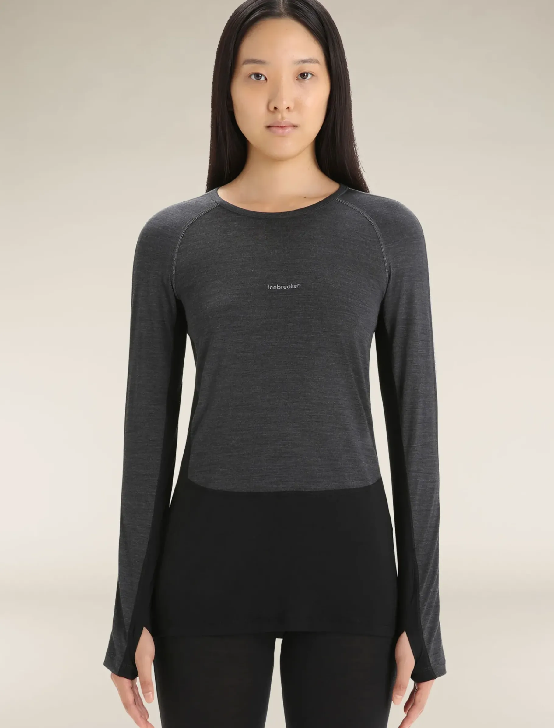 Damen Icebreaker Funktionswäsche & Base Layer^125 Zoneknit™ Merino Langarmshirt Damen
