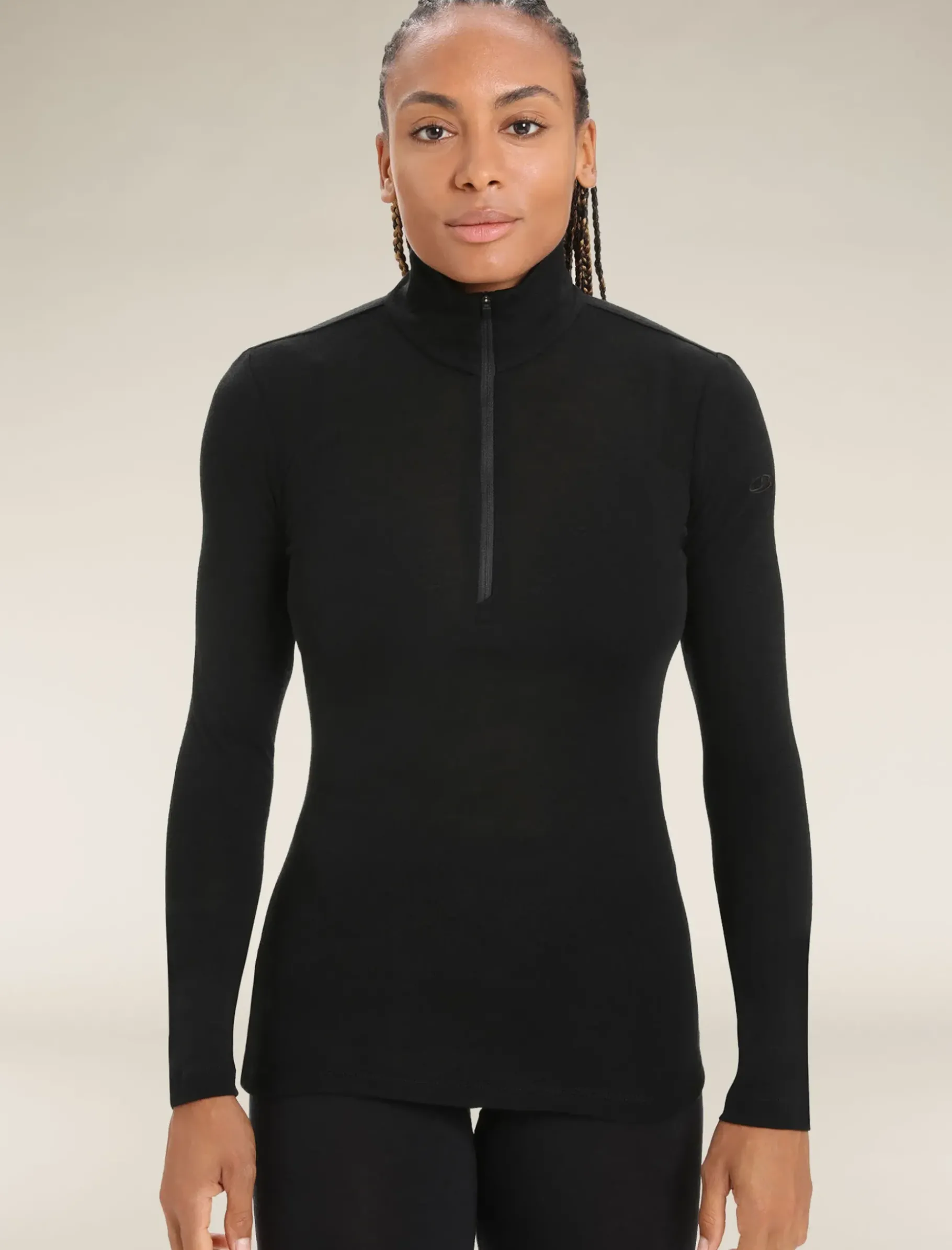Damen Icebreaker Funktionswäsche & Base Layer^Merino 175 Everyday Half Zip Langarmshirt Damen