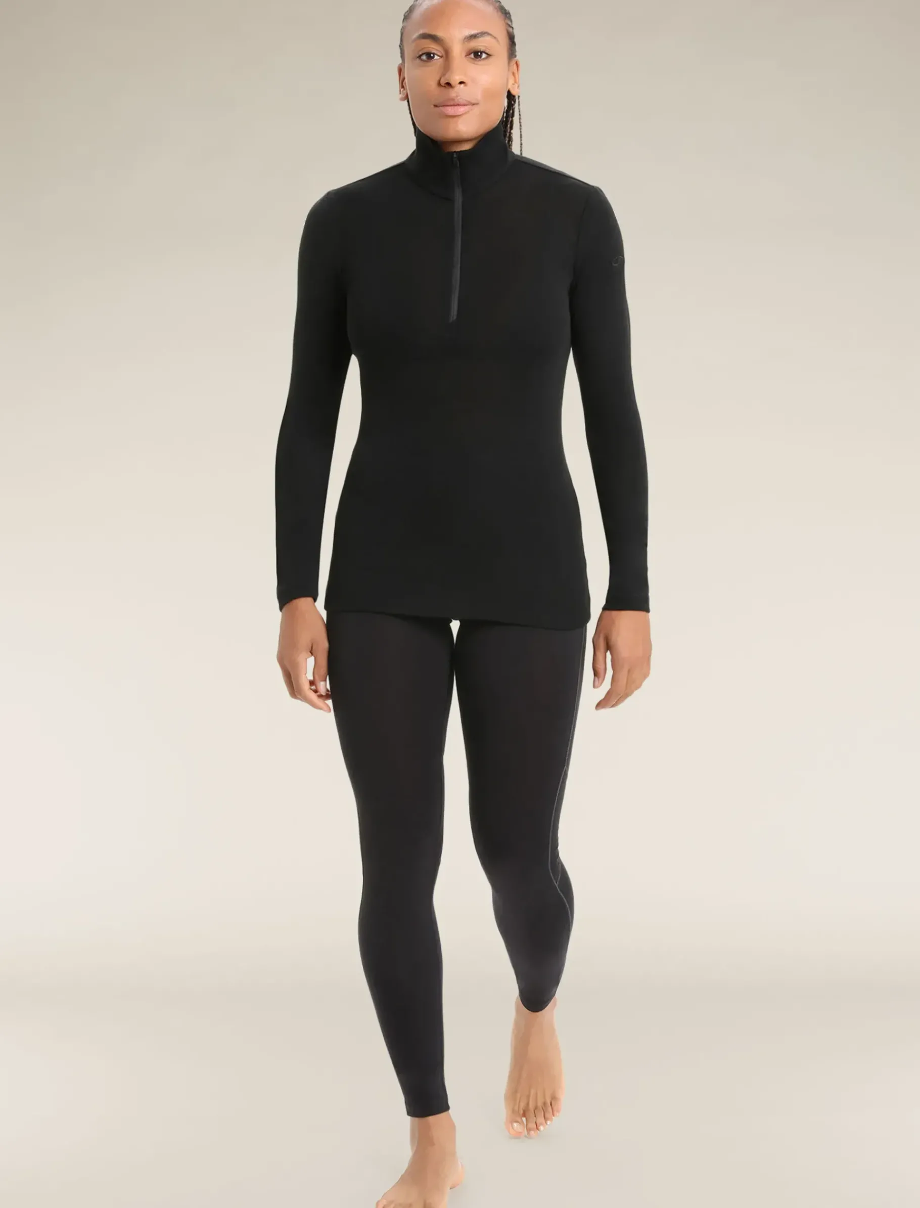 Damen Icebreaker Funktionswäsche & Base Layer^Merino 175 Everyday Half Zip Langarmshirt Damen