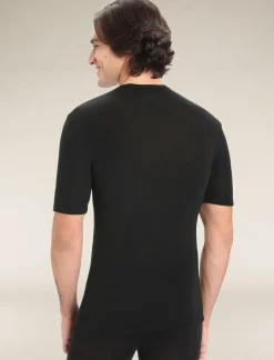 Herren Icebreaker Funktionswäsche & Base Layer^Merino 175 Everyday Thermo-Kurzarmshirt Mit Rundhalsausschnitt Herren