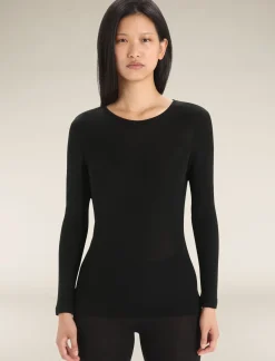 Damen Icebreaker Funktionswäsche & Base Layer^Merino 175 Everyday Thermo-Langarmshirt Mit Rundhalsausschnitt Damen