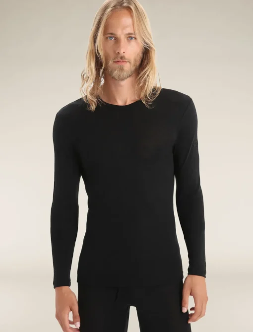 Herren Icebreaker Funktionswäsche & Base Layer^Merino 175 Everyday Thermo-Langarmshirt Mit Rundhalsausschnitt Herren