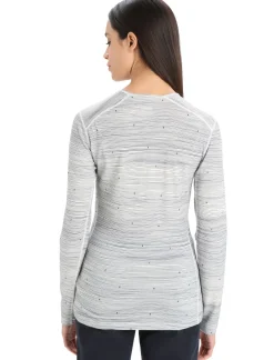 Damen Icebreaker Funktionswäsche & Base Layer^Merino 200 Oasis Langarmshirt Ski Tracks Damen