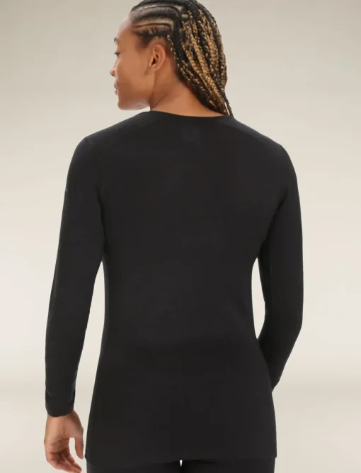 Damen Icebreaker Funktionswäsche & Base Layer^Merino 200 Oasis Langarmshirt Mit V-Ausschnitt Damen