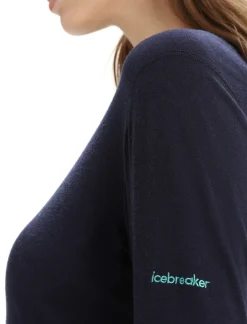 Damen Icebreaker Funktionswäsche & Base Layer^Merino 200 Oasis Langarmshirt Moon Phase Damen