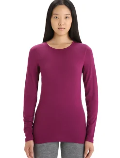 Damen Icebreaker Funktionswäsche & Base Layer^Merino 200 Oasis Thermo-Langarmshirt Mit Rundhalsausschnitt Damen