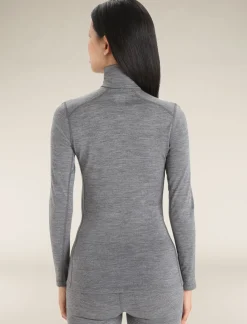 Damen Icebreaker Funktionswäsche & Base Layer^Merino 200 Oasis Thermo-Langarmshirt Mit Halblangem Reisverschluss Damen