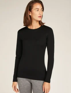 Damen Icebreaker Funktionswäsche & Base Layer^Merino 200 Oasis Thermo-Langarmshirt Mit Rundhalsausschnitt Damen