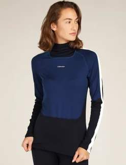 Damen Icebreaker Funktionswäsche & Base Layer^Merino 200 Sonebula Langarmshirt Mit Hohem Kragen Damen