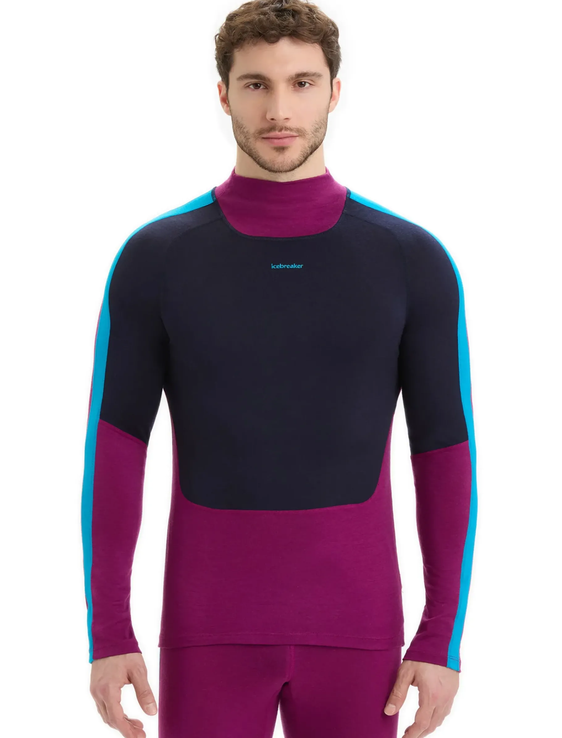 Herren Icebreaker Funktionswäsche & Base Layer^Merino 200 Sonebula Langarmshirt Mit Hohem Kragen Herren