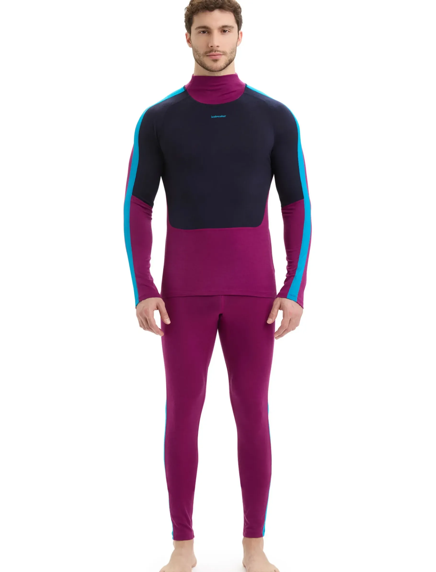 Herren Icebreaker Funktionswäsche & Base Layer^Merino 200 Sonebula Langarmshirt Mit Hohem Kragen Herren