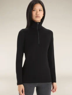 Damen Icebreaker Funktionswäsche & Base Layer^Merino 260 Tech Thermo-Langarmshirt Mit Halblangem Reisverschluss Damen