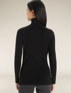 Damen Icebreaker Funktionswäsche & Base Layer^Merino 260 Tech Thermo-Langarmshirt Mit Halblangem Reisverschluss Damen