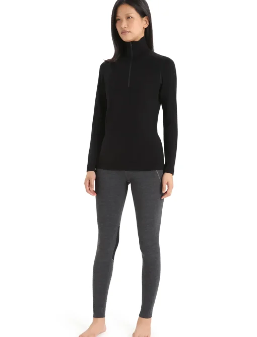 Damen Icebreaker Funktionswäsche & Base Layer^Merino 260 Tech Thermo-Langarmshirt Mit Halblangem Reisverschluss Damen