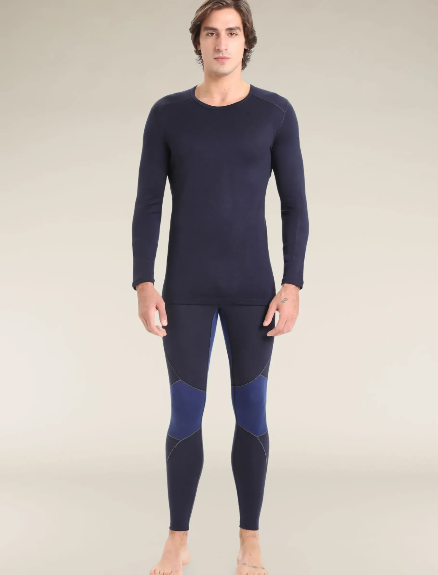 Herren Icebreaker Funktionswäsche & Base Layer^Merino 260 Tech Thermo-Langarmshirt Mit Rundhalsausschnitt Herren