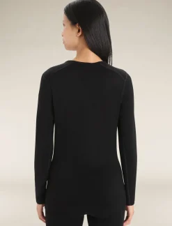 Damen Icebreaker Funktionswäsche & Base Layer^Merino 260 Tech Thermo-Langarmshirt Mit Rundhalsausschnitt Damen
