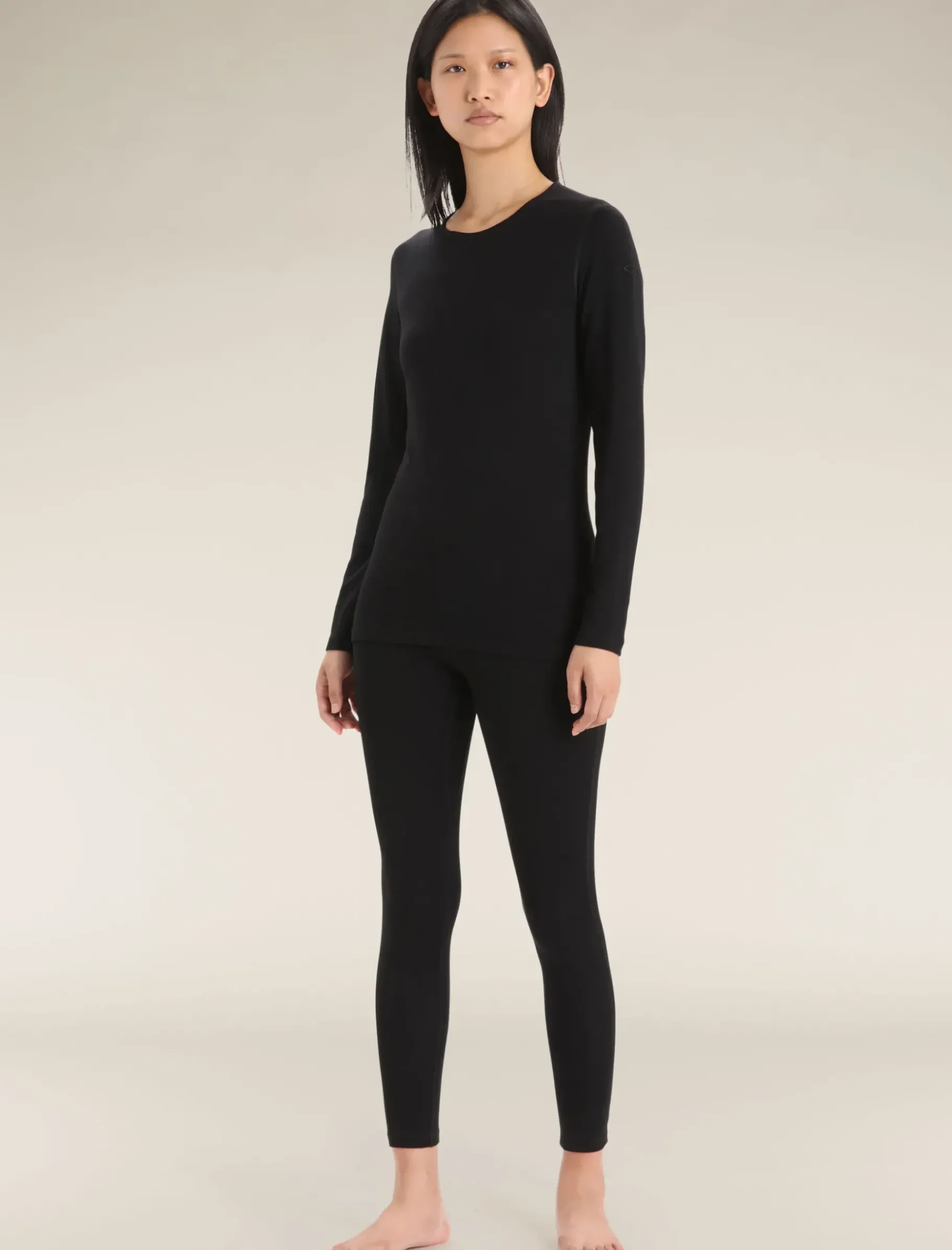 Damen Icebreaker Funktionswäsche & Base Layer^Merino 260 Tech Thermo-Langarmshirt Mit Rundhalsausschnitt Damen