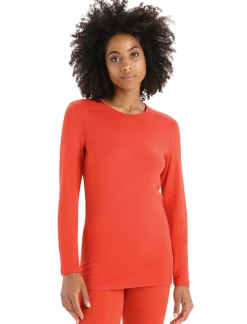 Damen Icebreaker Funktionswäsche & Base Layer^Merino 260 Tech Thermo-Langarmshirt Mit Rundhalsausschnitt Damen