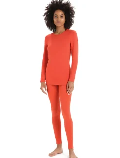 Damen Icebreaker Funktionswäsche & Base Layer^Merino 260 Tech Thermo-Langarmshirt Mit Rundhalsausschnitt Damen