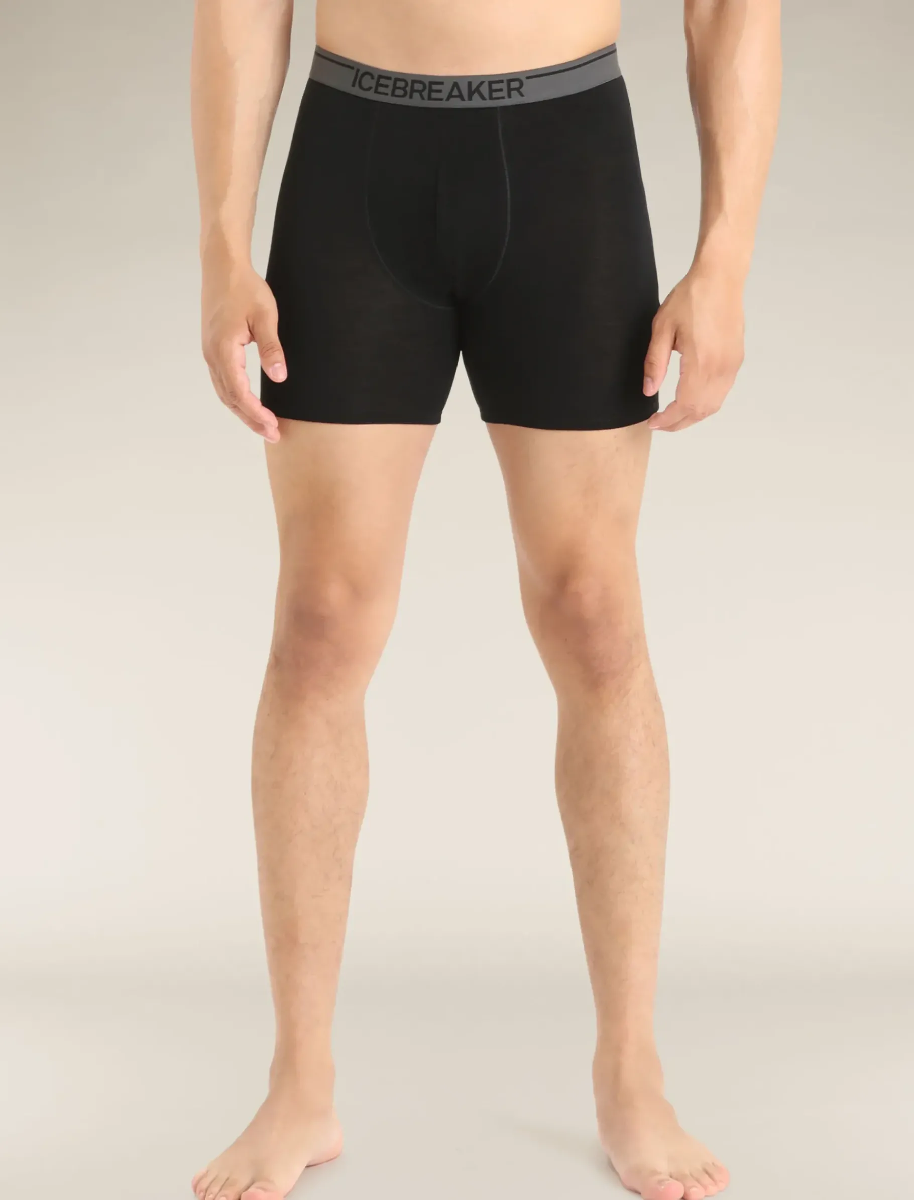 Herren Icebreaker Unterwäsche^Merino Anatomica Lange Boxershorts Herren