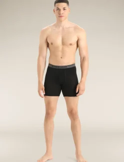 Herren Icebreaker Unterwäsche^Merino Anatomica Lange Boxershorts Herren