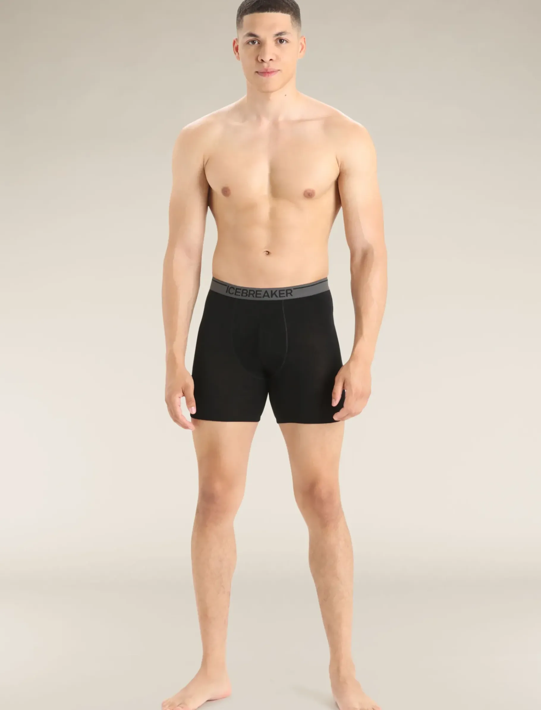 Herren Icebreaker Unterwäsche^Merino Anatomica Lange Boxershorts Herren