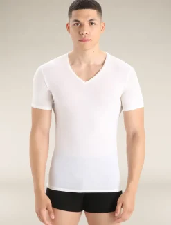 Herren Icebreaker Kurzarmshirts^Merino Anatomica T-Shirt Mit V-Ausschnitt Herren