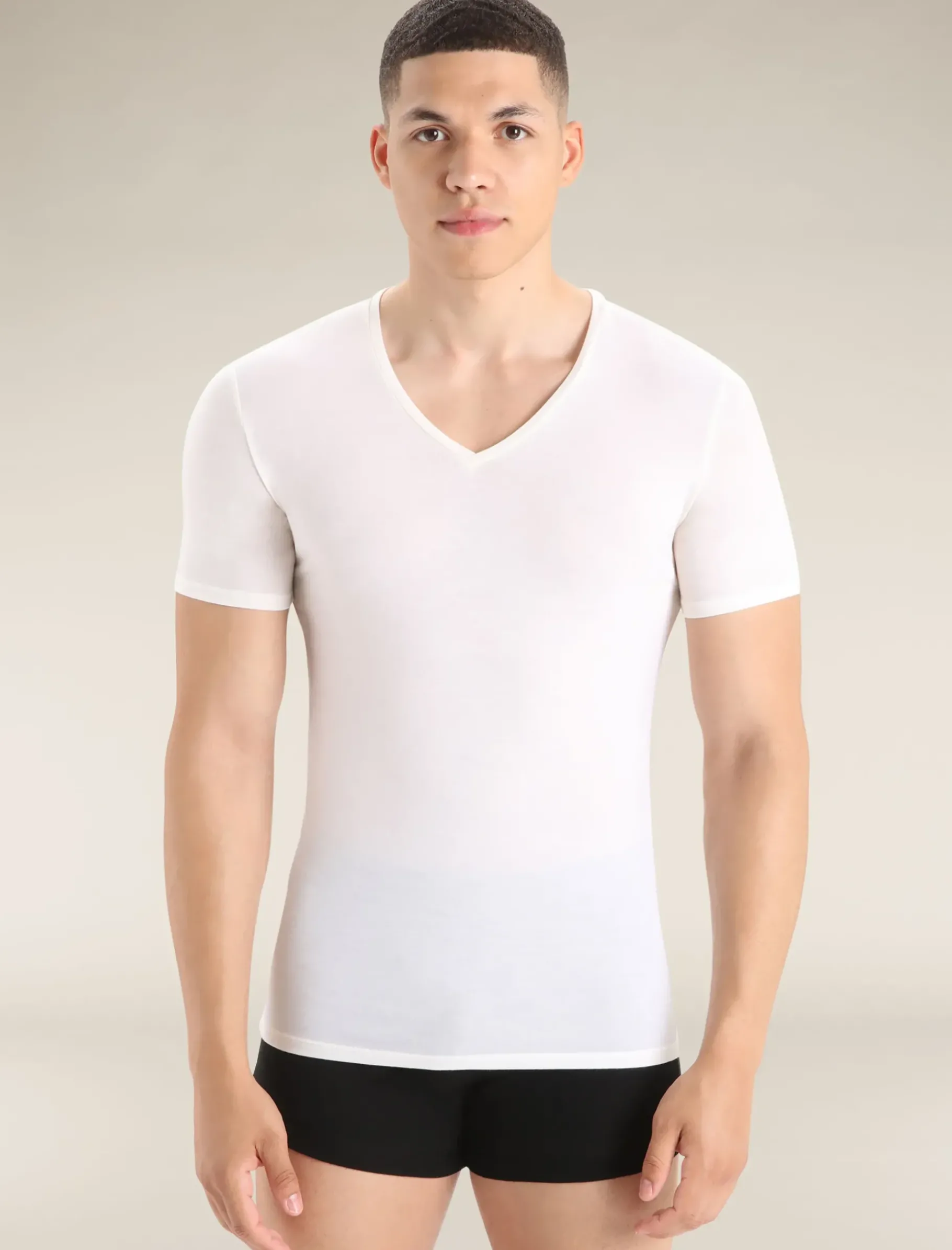 Herren Icebreaker Kurzarmshirts^Merino Anatomica T-Shirt Mit V-Ausschnitt Herren