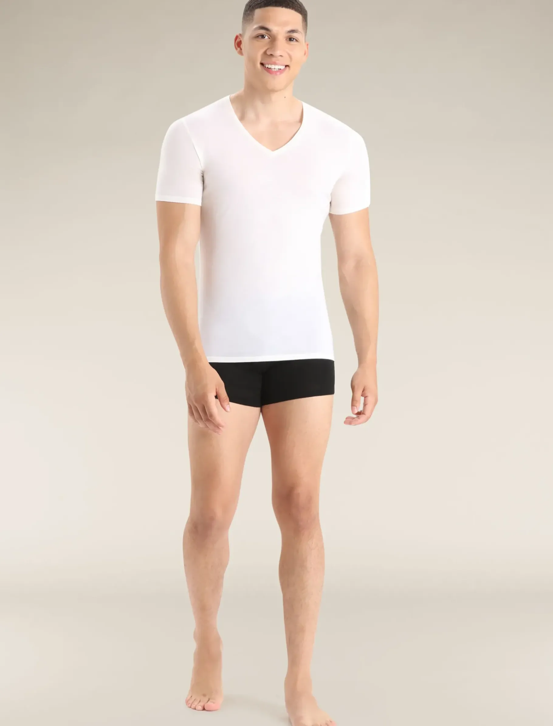 Herren Icebreaker Kurzarmshirts^Merino Anatomica T-Shirt Mit V-Ausschnitt Herren