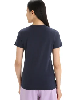 Damen Icebreaker Kurzarmshirts^Merino Central Classic T-Shirt Tour Du Mont Blanc Damen