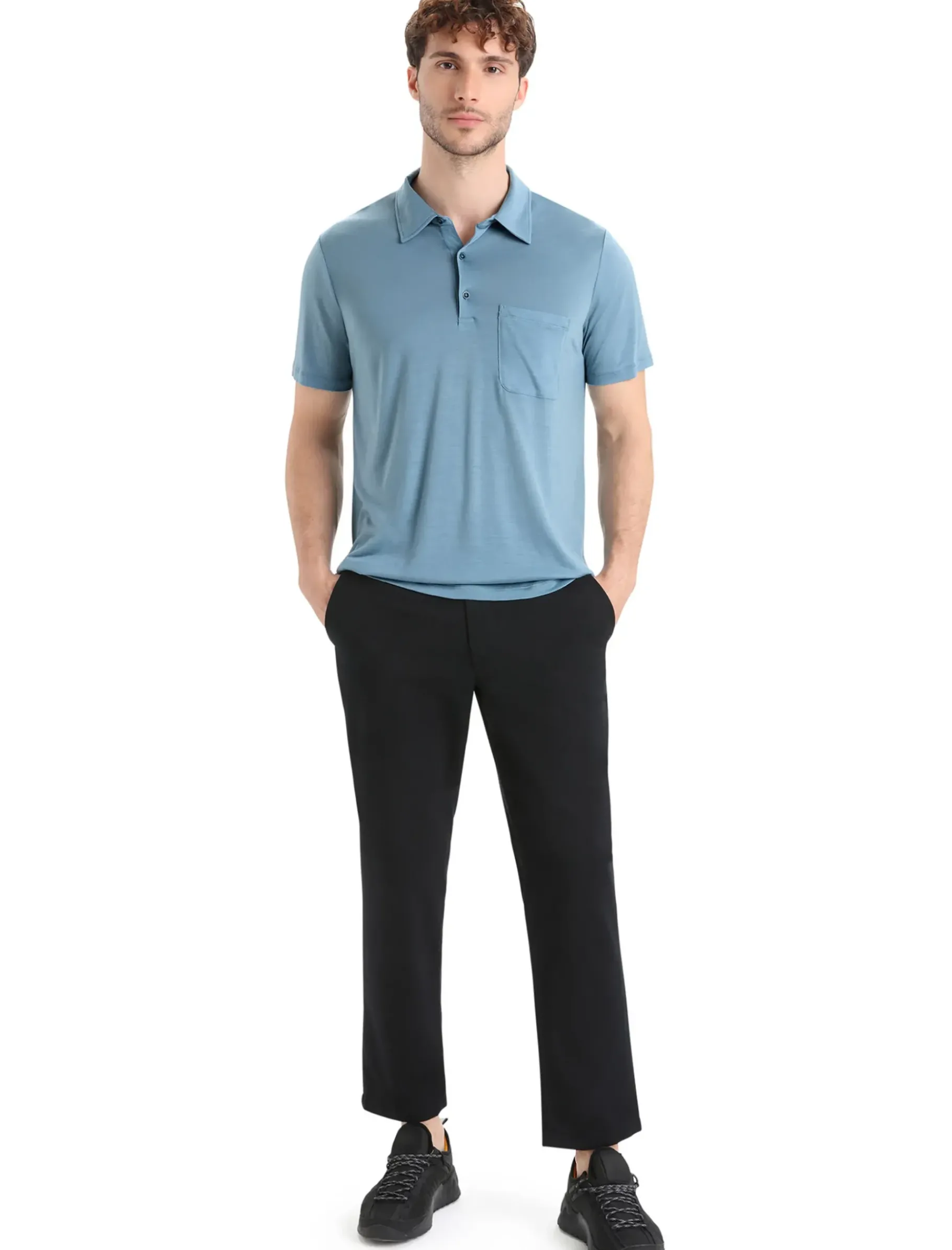 Herren Icebreaker Kurzarmshirts^Merino Drayden Polohemd Herren