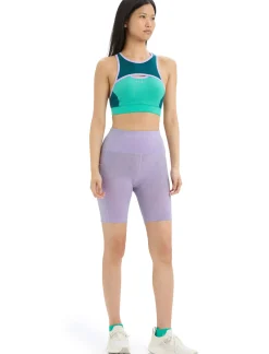 Damen Icebreaker Shorts^Merino Fastray High Rise Shorts Gridlines Damen