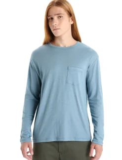 Herren Icebreaker Langärmlige Oberteile^Merino Granary Langarmshirt Mit Brusttasche Herren
