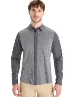 Herren Icebreaker Langärmlige Oberteile^Merino Hike Langarmshirt Herren