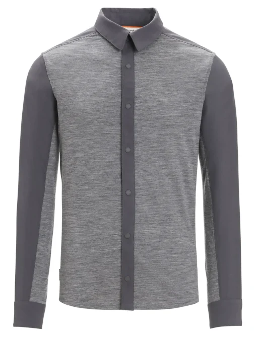 Herren Icebreaker Langärmlige Oberteile^Merino Hike Langarmshirt Herren
