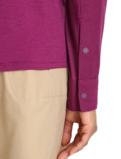 Damen Icebreaker Langärmlige Oberteile^Merino Hike Langarmshirt Damen