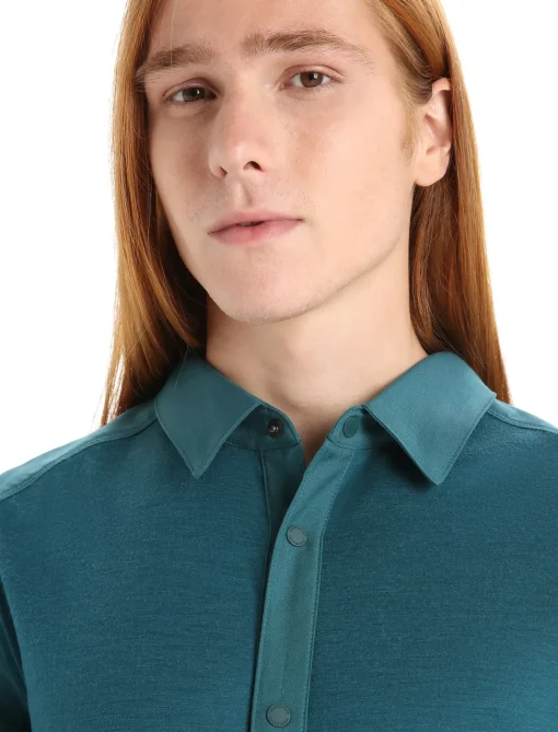 Herren Icebreaker Langärmlige Oberteile^Merino Hike Langarmshirt Herren