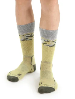 Herren Icebreaker Socken^Merino Hike+ Medium Socken Crew Sedimentary Herren