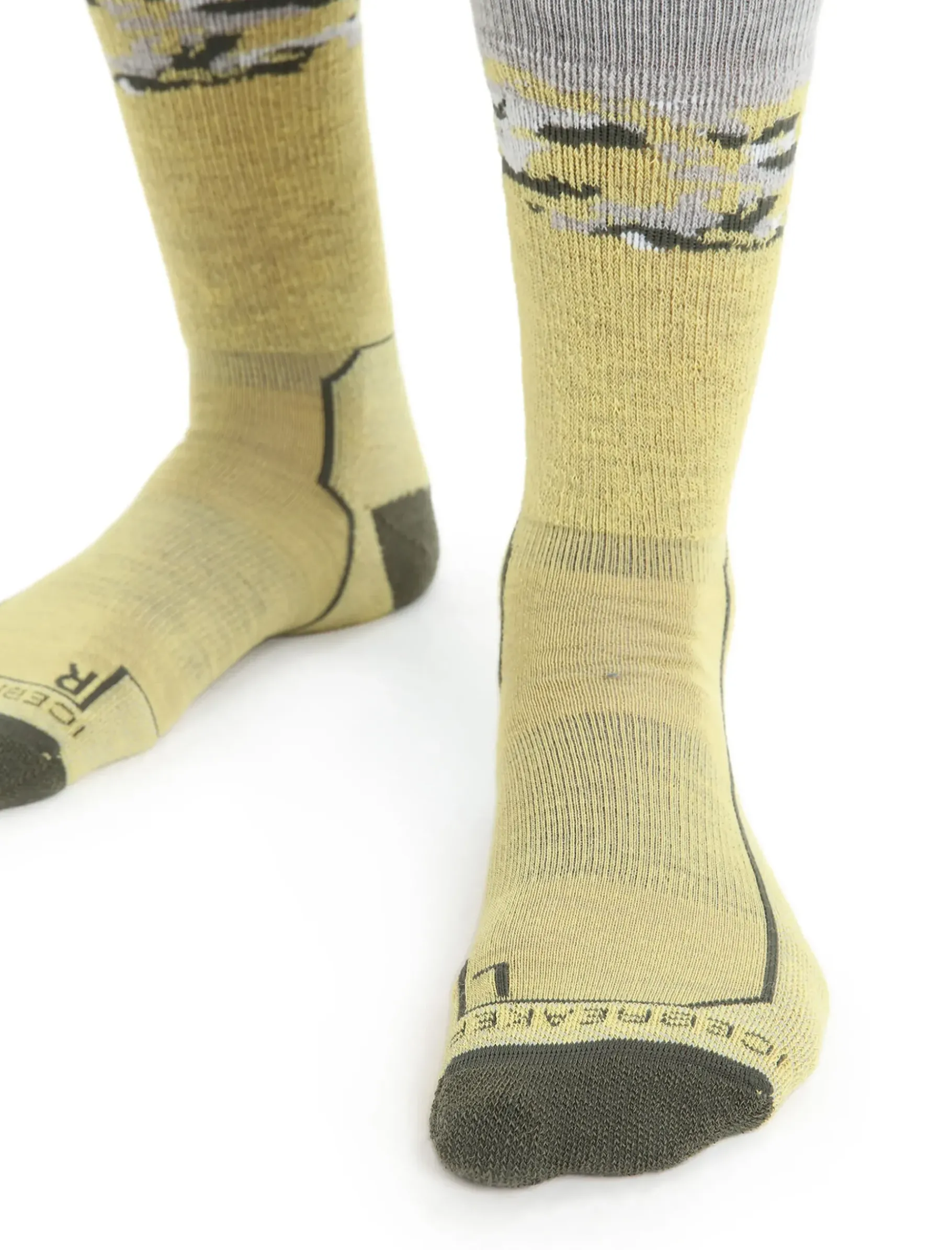 Herren Icebreaker Socken^Merino Hike+ Medium Socken Crew Sedimentary Herren