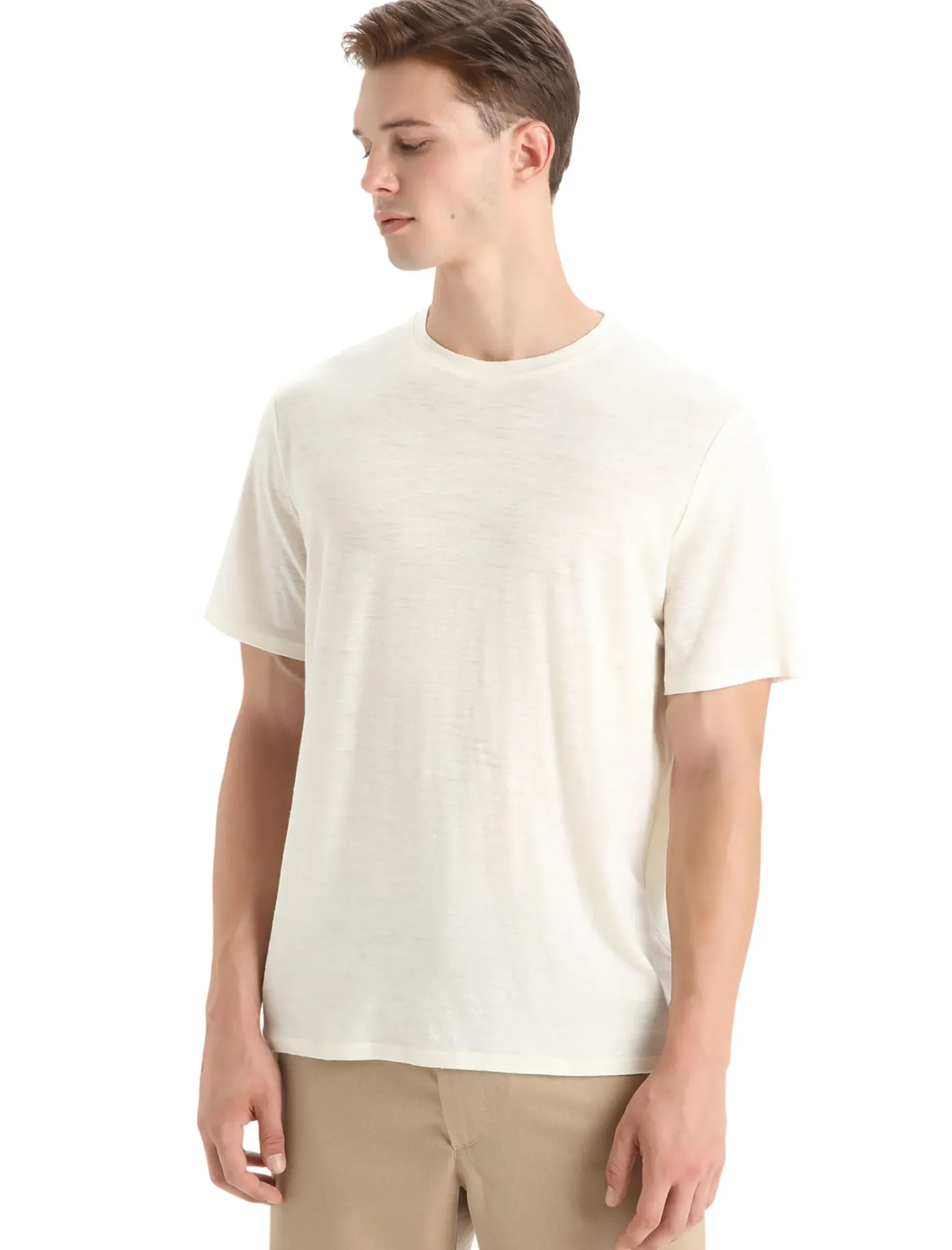 Herren Icebreaker Kurzarmshirts^Merino Leinen T-Shirt Herren