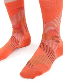 Damen Icebreaker Socken^Merino Lifestyle Feinstricksocken Crew Dashes Damen