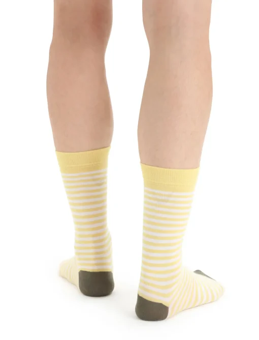 Herren Icebreaker Socken^Merino Lifestyle Feinstricksocken Crew Stripe Herren