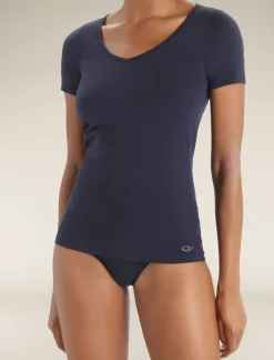 Damen Icebreaker Unterwäsche & Bhs^Merino Siren Kurzarmshirt Sweetheart Damen