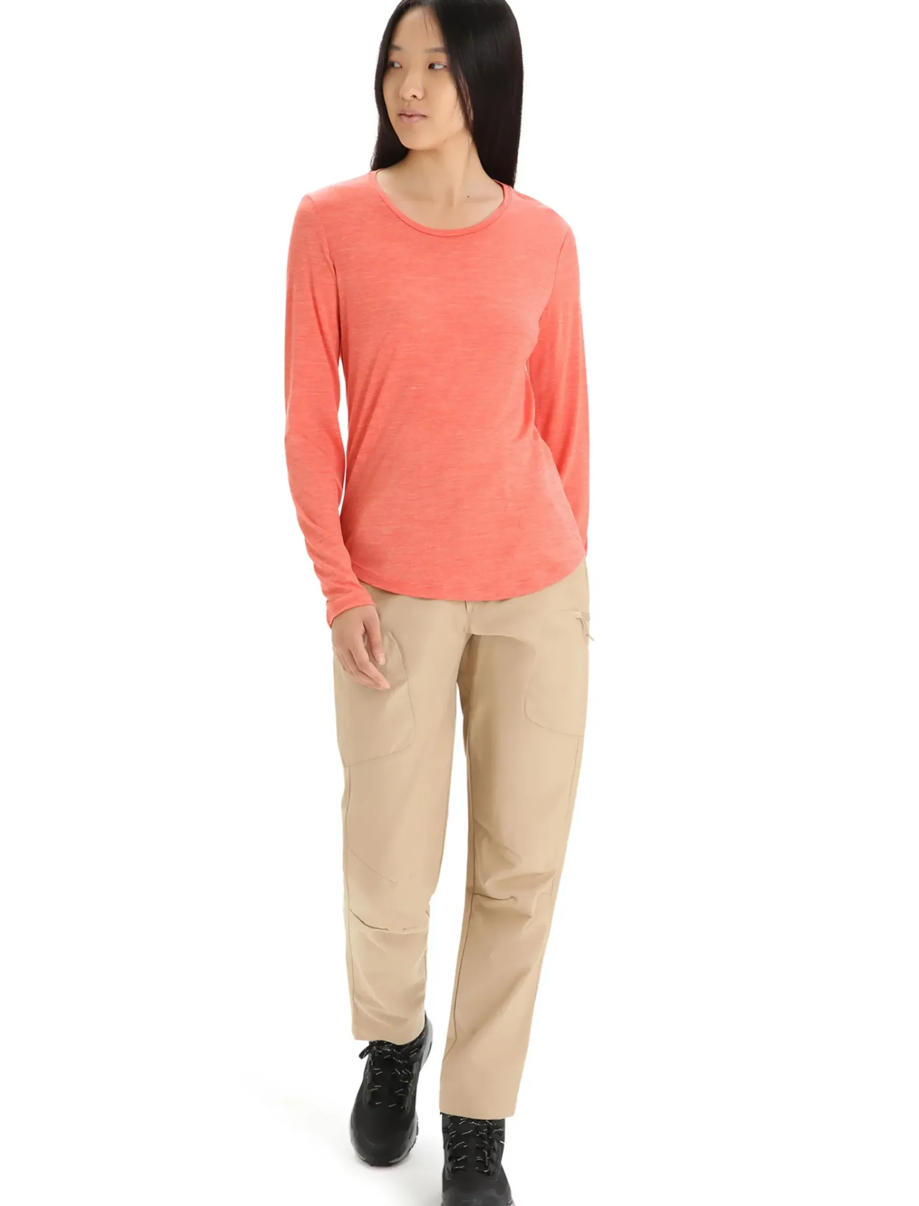 Damen Icebreaker Langärmlige Oberteile^Merino Sphere Ii Langarmshirt Damen