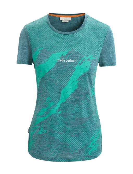 Damen Icebreaker Kurzarmshirts^Merino Sphere Ii T-Shirt Trail Damen
