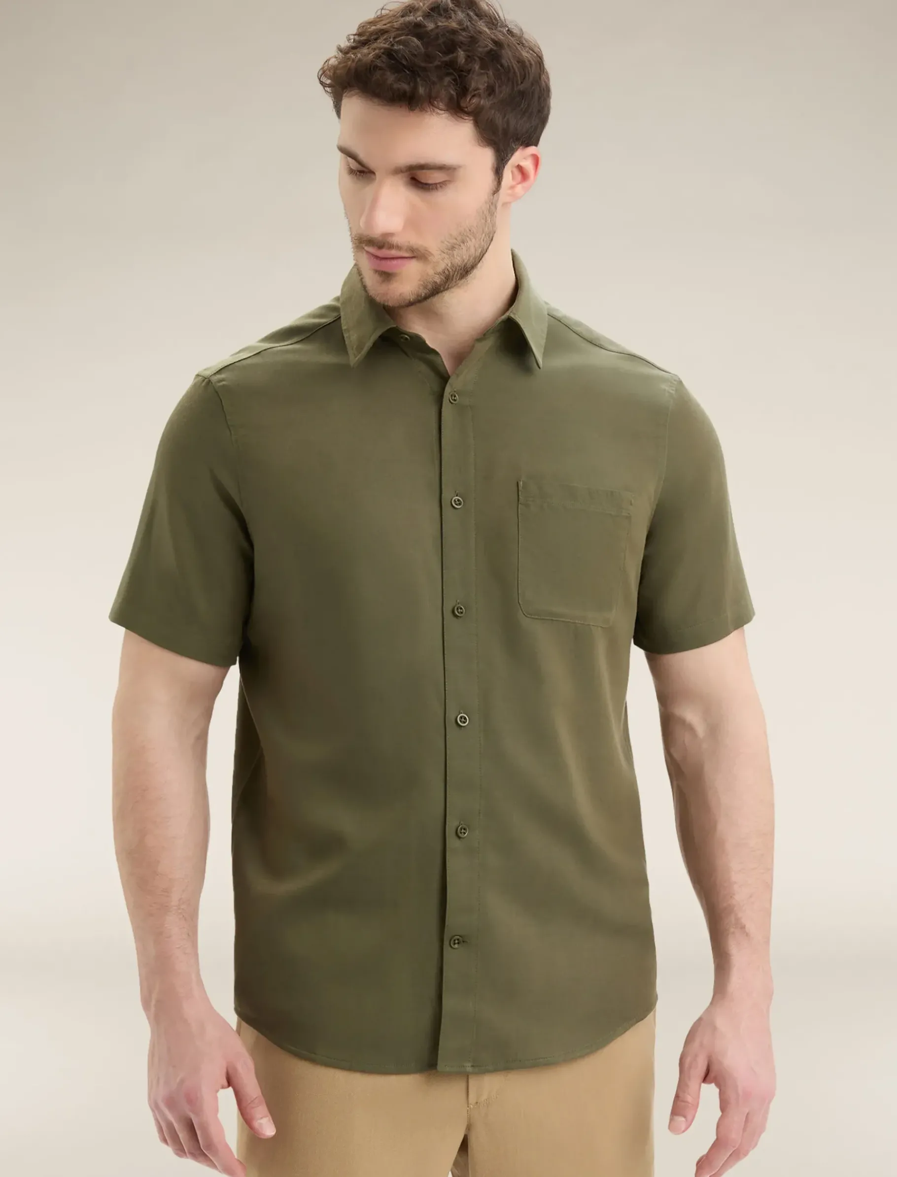 Herren Icebreaker Kurzarmshirts^Merino Steveston Kurzarmhemd Herren