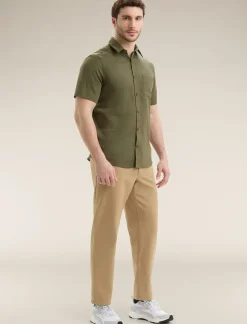 Herren Icebreaker Kurzarmshirts^Merino Steveston Kurzarmhemd Herren