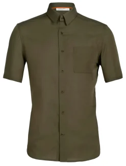 Herren Icebreaker Kurzarmshirts^Merino Steveston Kurzarmhemd Herren