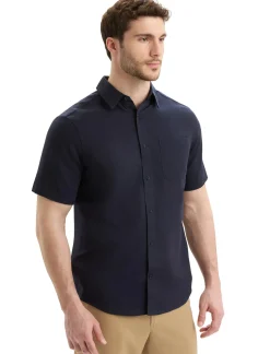 Herren Icebreaker Kurzarmshirts^Merino Steveston Kurzarmhemd Herren